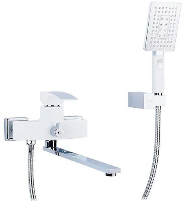 Смеситель для ванны Gappo G07 G2207-7 универсальный Белый Хром