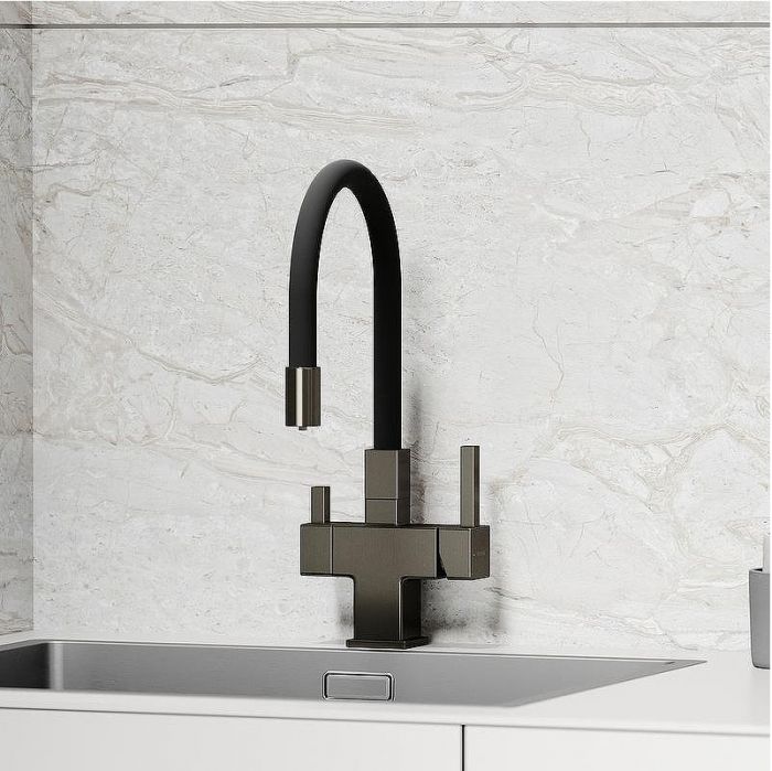 Смеситель для кухни Sancos Arno SC4005GG Вороненая сталь Черный