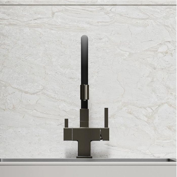 Смеситель для кухни Sancos Arno SC4005GG Вороненая сталь Черный