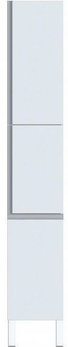 Шкаф пенал SanVit Авеню-3 К 32 pavenu3w с бельевой корзиной Белый глянцевый