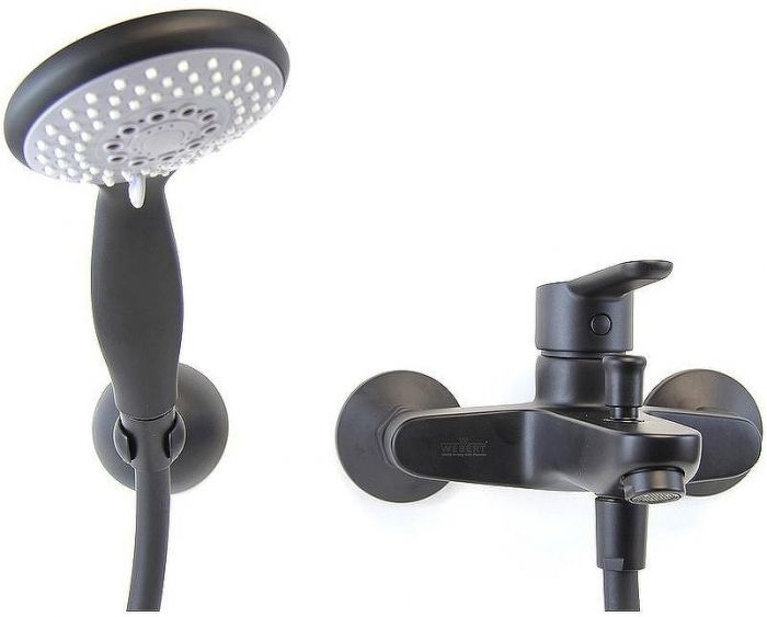 Смеситель для ванны Webert Sax Evolution SE850101560 Черный матовый