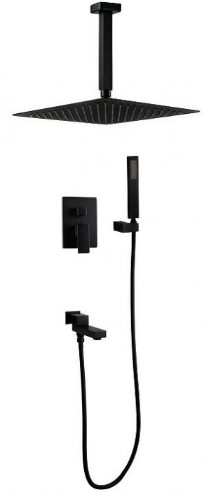 Душевая система FILARETE Fing FL1042BL цвет Черный матовый