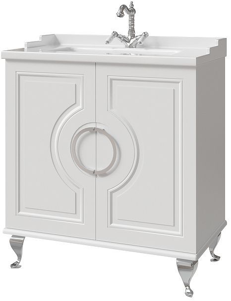 Тумба под раковину Caprigo Valletta 80,6 35312-SF027 цвет Белый Тумба под раковину Caprigo Valletta 80,6 35312-SF027 цвет Белый