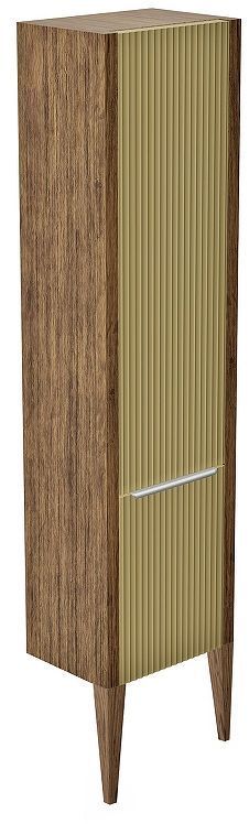 Шкаф пенал ЗОВ Валенсия 45 PVZ цвет Зеленый тростник