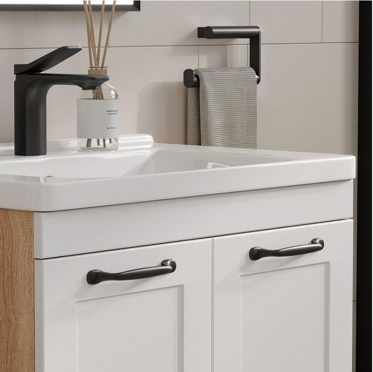 Тумба под раковину Equil Lago 80 tnLAGO80.2D-04 цвет Белый Дуб сонома