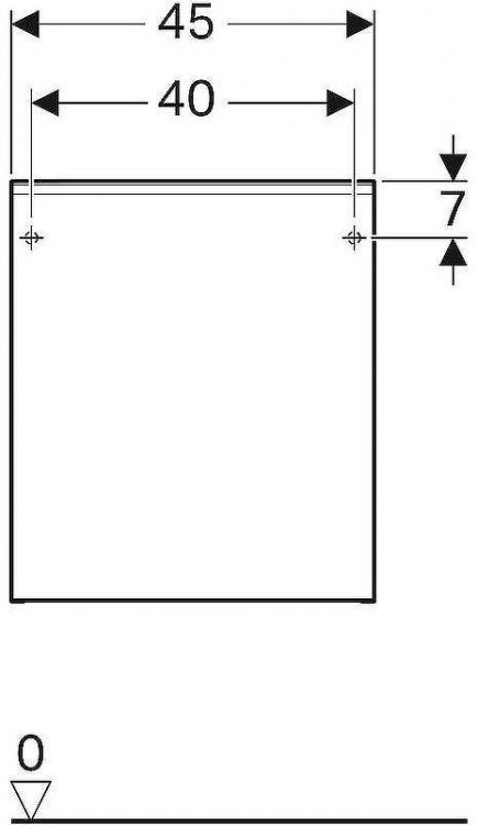 Тумба Geberit Acanto 500.618.JK.2 Темно-серый
