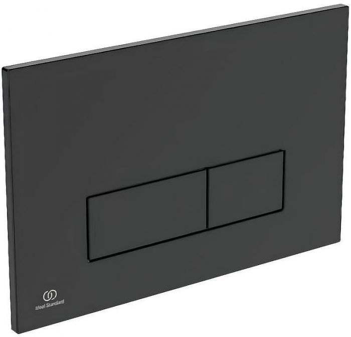 Комплект унитаза с инсталляцией Ideal Standard Tesi Aqua Blade T3868V3/121A6 с сиденьем Микролифт и Черной матовой клавишей смыва