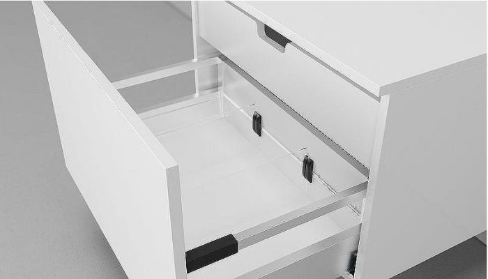 Комплект мебели для ванной STWORKI Ольборг 80 482712 подвесная Белая матовая Дуб французский