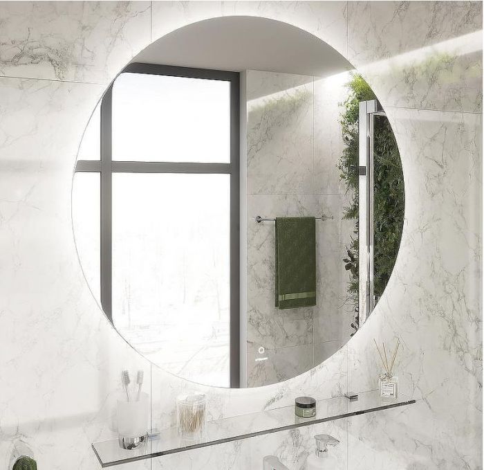 Комплект мебели для ванной STWORKI Ольборг 80 482712 подвесная Белая матовая Дуб французский