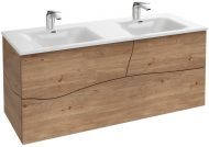 Тумба под раковину Jacob Delafon Sherwood, 120 см, push-to-open, 3 ящика, натуральный дуб, EB1834RU-P6