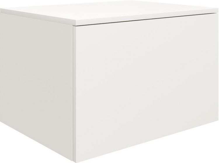 Комплект мебели для ванной STWORKI Ольборг 60 подвесной цвет Белый матовый Дуб французский