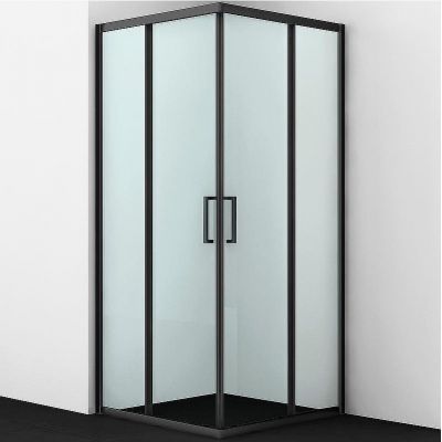 Душевой уголок WasserKRAFT Dill 90x90 61S03 профиль Черный матовый стекло прозрачное
