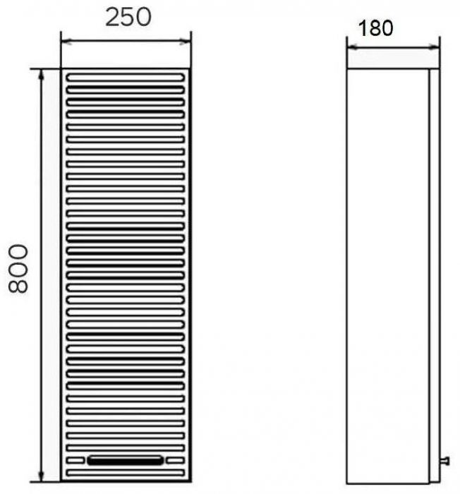 Подвесной шкаф Comforty Касабланка 25 00-00020084 Серый шелк