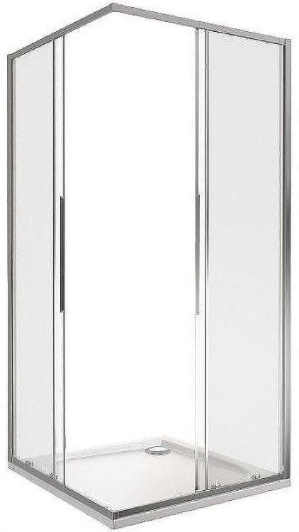 Душевой уголок Good Door Idea CR-100-C-CH 100х100 профиль Хром стекло прозрачное