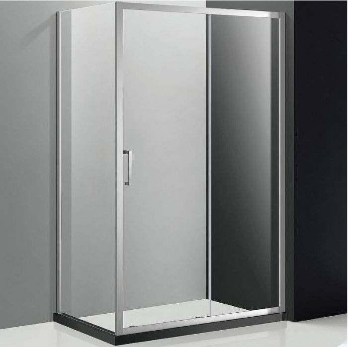 Душевой уголок Cezares Molveno 150x80 MOLVENO-AH-11-150/80-C-Cr-IV профиль Хром стекло прозрачное