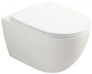 Унитаз Veconi Ento VEN-52T подвесной цвет Белый глянцевый с сиденьем Микролифт