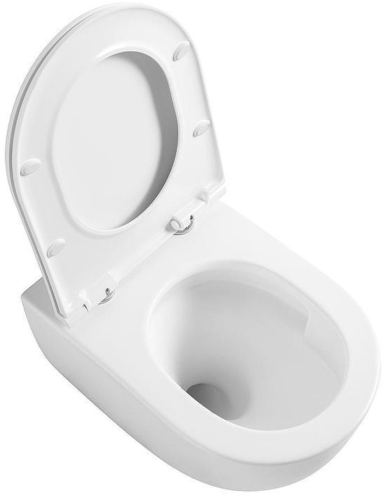 Унитаз Veconi Ento VEN-52T подвесной цвет Белый глянцевый с сиденьем Микролифт Унитаз Veconi Ento VEN-52T подвесной цвет Белый глянцевый с сиденьем Микролифт