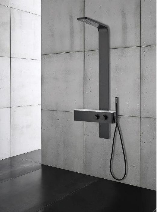 Душевая панель Ceruttispa Barbaria B CT9657 Черная