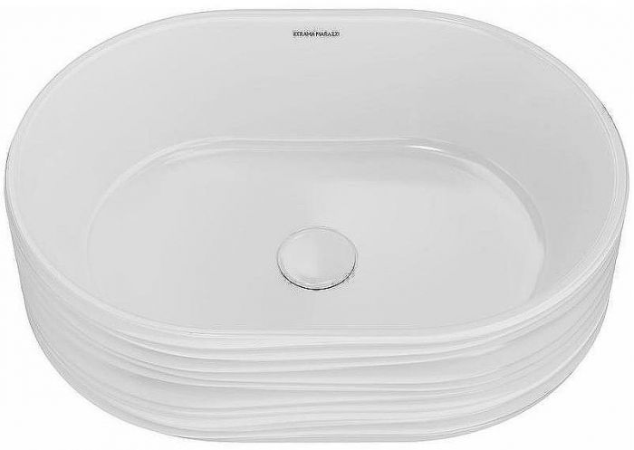 Раковина Kerama Marazzi Artbasin Sabbia 50 SA.wb.50\WHT Белая глянцевая
