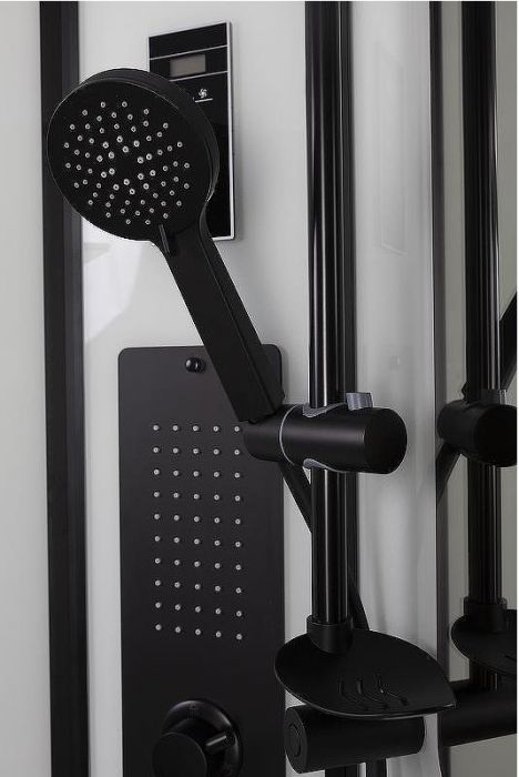 Душевая кабина Niagara Premium 90x90 NG-6901-01GD Black с гидромассажем