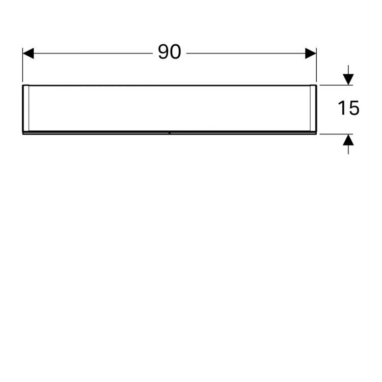 Зеркальный шкафчик Geberit Option с подсветкой 90х70х15 [500.583.00.1]