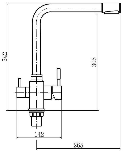 Смеситель для кухни Fashun A54309-7 цвет Черный