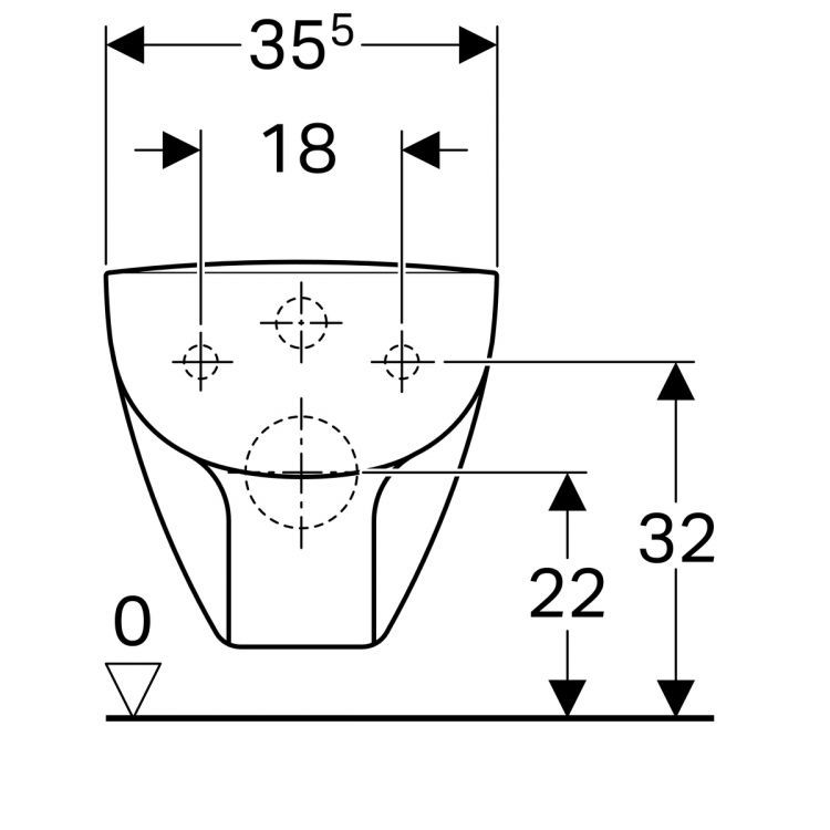 Унитаз подвесной Geberit Renova Nr.1 Comprimo, 206145000
