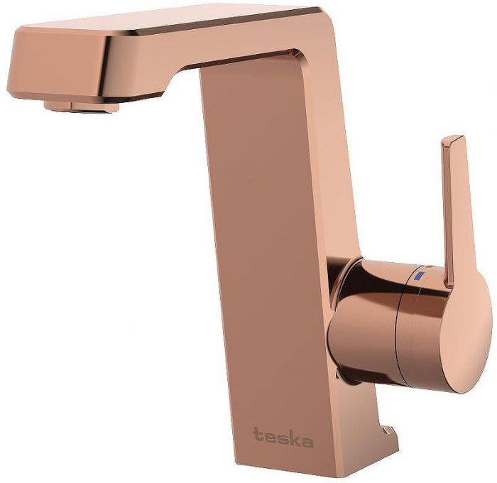Смеситель для раковины Teska Thetis E5209 Розовое золото