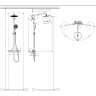 Hansgrohe Raindance Select S 240 Showerpipe Душевая система с термостатом, цвет: хром