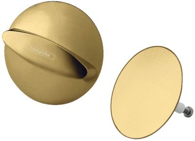 Hansgrohe Flexaplus Внешняя часть набора для слива и перелива, цвет: золото