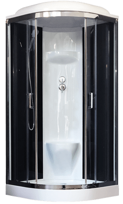 Душевая кабина Royal Bath RB 100HK6-BT-CH (черное/прозрачное)