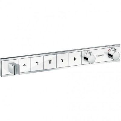 Смеситель для душа Hansgrohe RainSelect 15358400 с термостатом Белый Хром