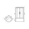 Душевая кабина Royal Bath RB 90BK1-T-CH (прозрачное)