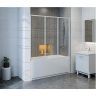 Шторка на ванну Bas Бриз/Верона/Ибица 150 ШТ00066 профиль Белый стекло прозрачное