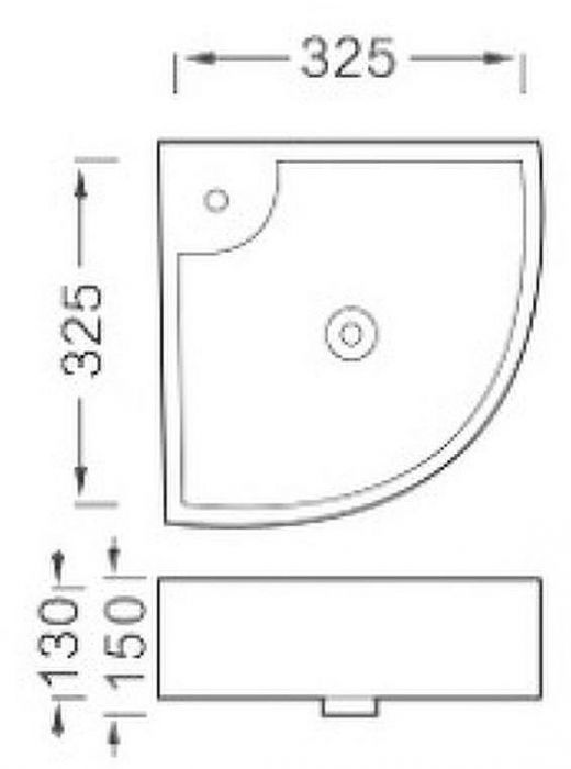 Раковина Aquatek 33 AQ5166A-00 угловая Белая