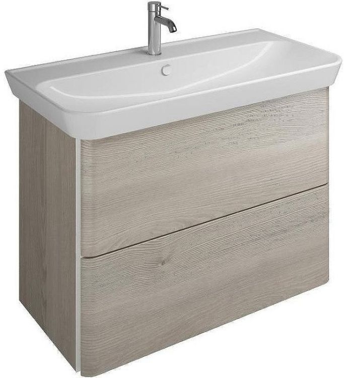 Тумба с раковиной Burgbad Iveo 100 SFEN100F2834G0161C0001*1 подвесная Фланелевый дуб