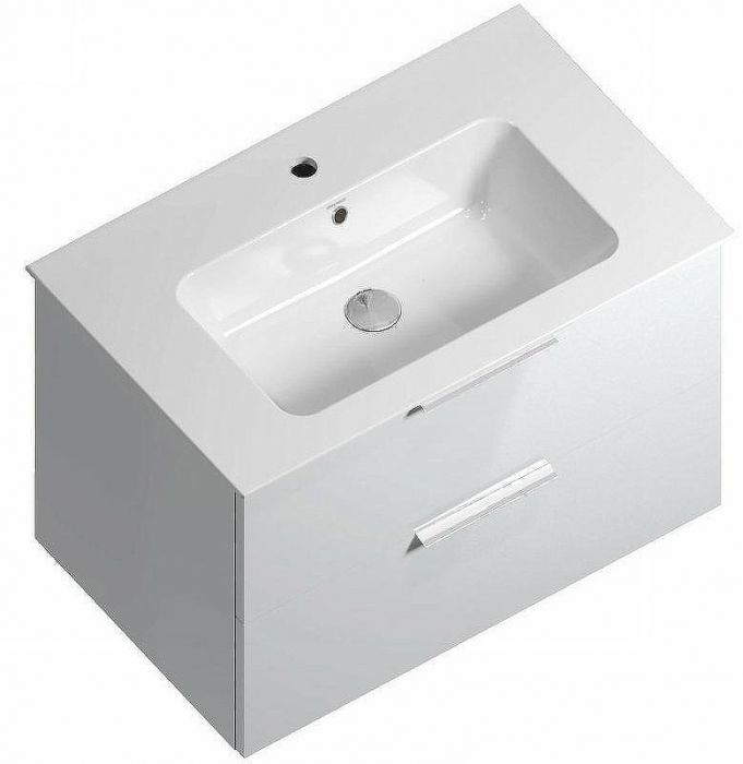 Тумба под раковину Kerama Marazzi Piano 75 PI.F.75\WHT подвесная Белая глянцевая