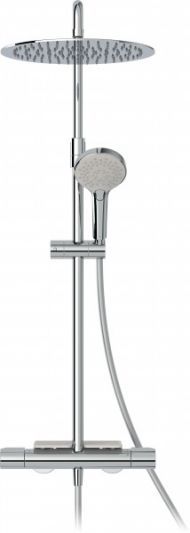 Душевая стойка Jacob Delafon Metro E26589-CP с полкой и термостатом