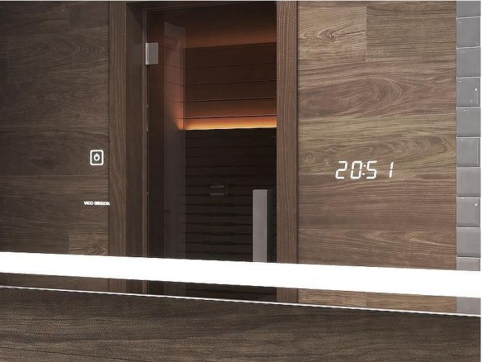 Зеркало Vigo Geometry Comfort 120 z.GEO.120.Comfort с подсветкой с сенсорным выключателем