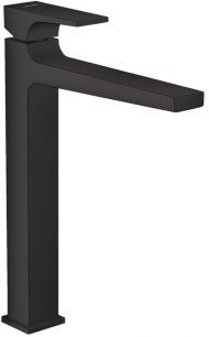 Hansgrohe Metropol Смеситель для раковины, на 1 отв, с донным клапаном, излив: 20.4см, цвет: черный матовый