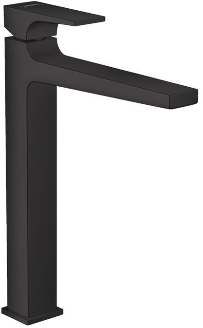 Hansgrohe Metropol Смеситель для раковины, на 1 отв, с донным клапаном, излив: 20.4см, цвет: черный матовый