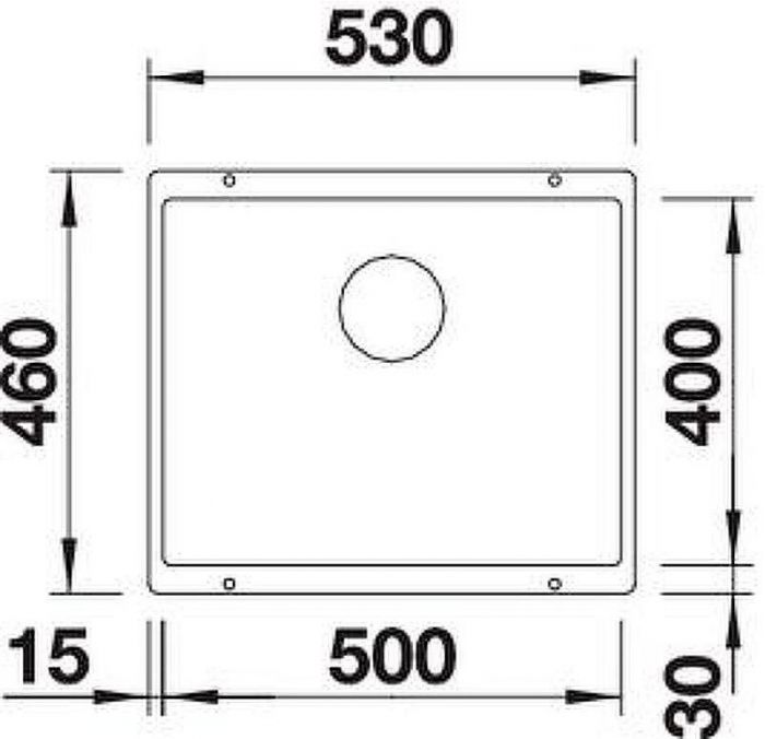 Кухонная мойка Blanco Subline 500-U 523433 Темная скала