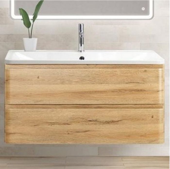 Тумба под раковину BelBagno ALBANO-1000-2C-SO-RR подвесная Rovere Rustico