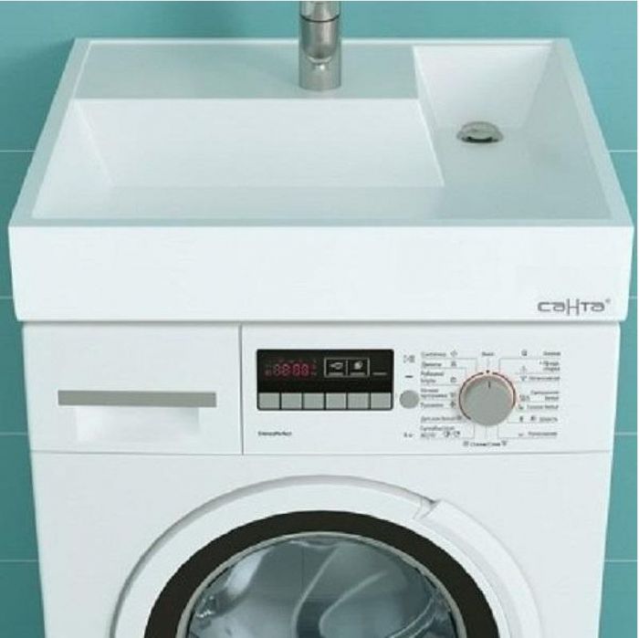 Раковина СанТа Юпитер 60 900116 на стиральную машину Белая