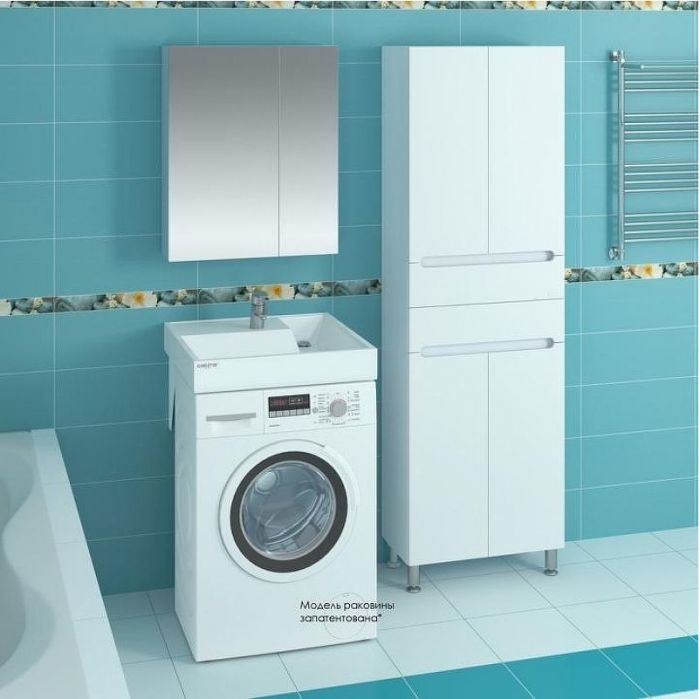 Раковина СанТа Юпитер 60 900116 на стиральную машину Белая