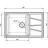 Кухонная мойка GranFest Vertex GF-V-780L Серая
