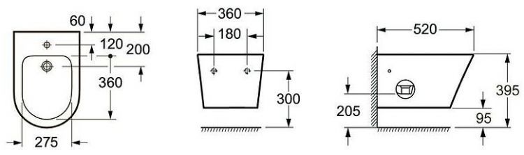 Биде Lavinia Boho Biore 33040060 подвесное цвет Белый