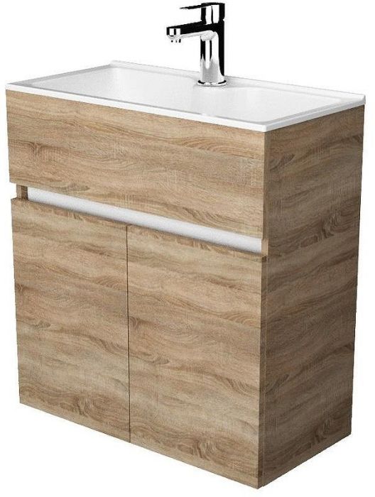 Тумба с раковиной 1MarKa Mira 60 У75337 подвесная Дуб Сонома