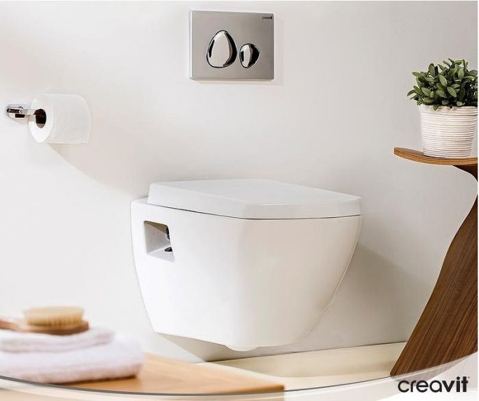 Клавиша смыва Creavit Spa GP7003.00 Хром матовая