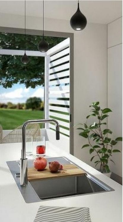 Кухонная мойка Alveus Pure 50L KMB-90 860x525 1103652 Брашированная сталь Кухонная мойка Alveus Pure 50L KMB-90 860x525 1103652 Брашированная сталь